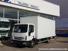 IVECO Eurocargo ML75E18, Euro5, year 2010, with 110. 229km, close box 6.5x2.35x2.50m and lift door.
