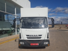 IVECO Eurocargo ML75E18, Euro5, year 2012, with 76.205km, close box 5,95x2,45mx2,42m and lift door.