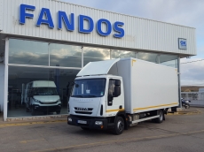 IVECO Eurocargo ML75E19/P, Euro6, year 2014, with 64.471km, close box 6,05x2,45mx2,35m and lift door.