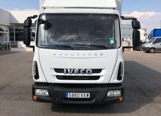 Used Truck IVECO ML75E21/P year 2015, with 69.000km with close box and lift door.