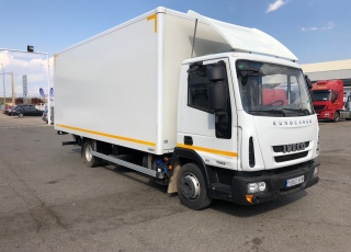 Used Truck IVECO ML75E21/P year 2015, with 69.000km with close box and lift door.