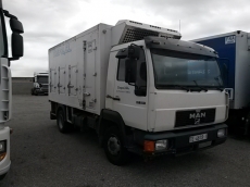 Truck MAN 10.224 LC year 2000 with 265.099 with fridge box.
