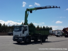 Truck IVECO ML180E28K, only 32.000km, year 2004, tipper box with crane Toimil 165/6S, 6 arms,  winch, remote control.