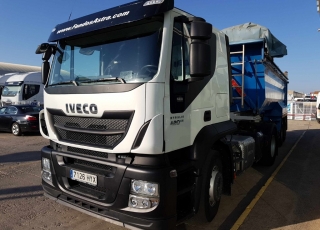 Tractor Head IVECO AT440S42T/P, Hi Road, manual, Euro 6, year 2014 with 160.450km, with tipper trailer year 2006