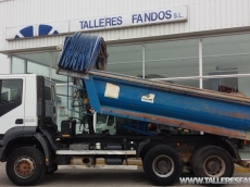 Tipper Truck IVECO AD380T38W, 6x6, year 2006, 156.426km, with cover.
