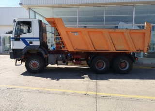 IVECO MP380E44W, 6x6, tipper truck, year 2003, 309.591km, with Meiller Kipper