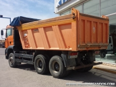 Dumper MAN TGA 360A, 6x4 del año 2004, con caja Meiller con sobrelateral, 16m3