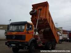 Dumper Mercedes Benz 2635, 6x6, año 1.991, grupo grande, caja Meiller Kipper y neumaticos en buen estado.