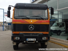 Dumper Mercedes Benz 2635, 6x6, año 1.991, grupo grande, caja Meiller Kipper y neumaticos en buen estado.