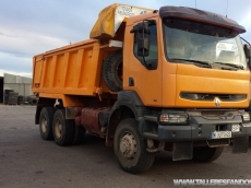 Tipper Renault 385.34, 6x6, year 1999