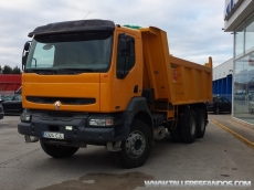 Tipper truck Renault Kerax, 420.34, 6x4, year 2003, with 169.665km, box Meiller Kipper.