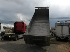 Truck Renault DG-260.20, year 1990 with tipper box.