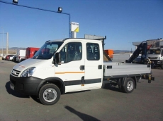IVECO daily 35C15, only 55.000km, year 2008, 150CV, open box and crane Amco Veba model V903.3S