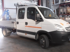 IVECO daily 35C15, only 55.000km, year 2008, 150CV, open box and crane Amco Veba model V903.3S