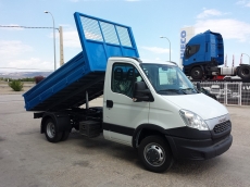 Furgoneta Nueva IVECO 35C11 de 3.500kg del año 2015, con caja basculante usada de 3.10m.