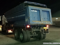 Tipper trailer brand Gontrailer, 2 axels, spring suspension, year 1998, especial for tractors 4x4 y 6x4.