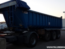 Tipper trailer, brand Montenegro, 3 axels, spring suspension, year 2003