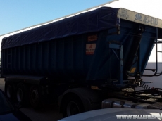 Tipper trailer, brand Montenegro, 3 axels, spring suspension, year 2003