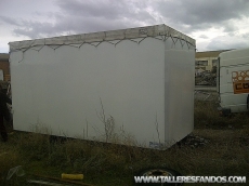 Box for light vehicles and trucks of diferents dimensions:
1.- 4.15m x 2.2m alto x 2.15m ancho
2.- 4.15m x 2.2m alto x 2.15m ancho
3.- 8m x 2.5m x 2.5m