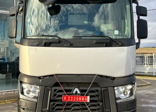 Cabeza tractora,
 RENAULT C430, 
automática, 
de 2014, 
con 659.986km,
Con neumáticos 315/80R22.5  Precio 26.500€ reacondicionada, sin garantía, homologada en España.