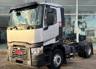 Cabeza tractora,
 RENAULT C430, 
automática, 
de 2014, 
con 659.986km,
Con neumáticos 315/80R22.5

Precio 26.500€ reacondicionada, sin garantía, homologada en España.