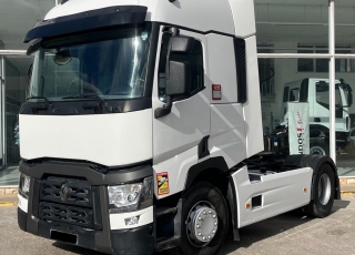 Cabeza tractora,
 RENAULT T460, 
automática, con retarder
de 2015, 
con 589.859km,
Con neumáticos 315/80R22.5

Precio 36.500€ reacondicionada, sin garantía, homologada en España.