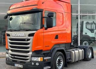 Tractor head,
SCANIA R450, 
automatic with retarder, 
year 2017, 
with 632.073km,