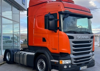 Tractor head,
SCANIA R450, 
automatic with retarder, 
year 2017, 
with 632.073km,