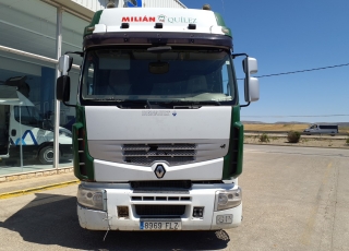 Cabeza tractora de ocasión,
marca Renault Premium 450.18T, 
automática con  intarder, 
con equipo hidraulico, 
con 1.495.209km del año 2007.

Precio 5.000€+IVA sin garantía. .