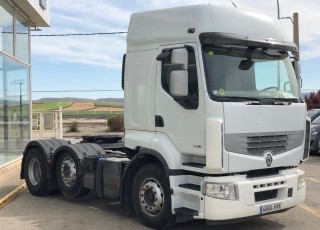 Tractor head Renault Premium 450.26T, automatic with retarder, 6x2, with 750.000km year 2008.