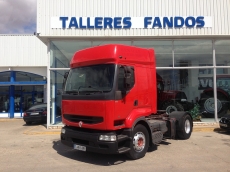 Cabeza tractora Renault Premiun 400.18T, manual con  intarder con equipo hidraulico, del año 1999 con 658.933km