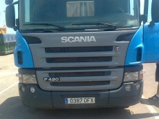 Cabeza tractora Scania, modelo P 420, Euro 3, 425.000km, automática con embrague, con equipo hidráulico, fabricación 2005