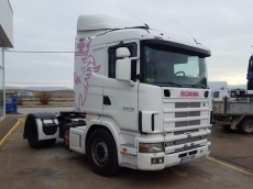 Tractor head Scania  R124 470CV, automatic, intarder, spoilers, hidraulic equip 1.363.400km year 2004.