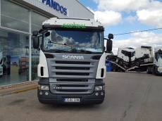 Tractor head Scania R420 opticruise with retarder, year 2009, 940.262km with bed.