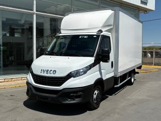 Caja cerrada con plataforma elevadora IVECO 35C16 20m3