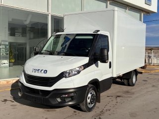 Caja cerrada con plataforma elevadora IVECO 35C16 20m3