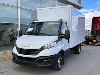 Caja cerrada con plataforma elevadora IVECO 35C16 20m3