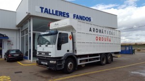 Entrega de camión usado IVECO MH260E35YP basculante, para nuestro amigo Raul del Toro, Castellón.