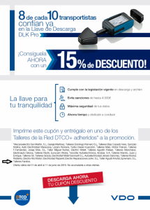 Oferta llave de descarga en Talleres Fandos DTCO