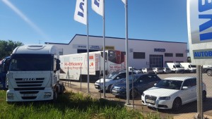 Ayer estuvimos en la caravana en nuestro Taller Autorizado de Alcañiz, Talleres Autobasas.