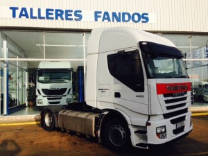 Entrega de tractora de ocasión  IVECO AS440S46TP automatica con intarder  del año 2013  para nuestros amigos de Teruel.