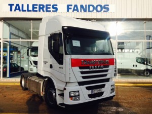 Entrega de tractora de ocasión  IVECO AS440S46TP automatica con intarder  del año 2013  para nuestros amigos de Teruel.