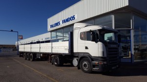 Exportación de cabeza tractora de ocasión Scania R420 que se va para Iraq.