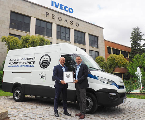 IVECO Daily Blue Power premiada como International Van of the Year 2018