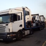 Entrega de 3 tractoras de ocasión SCANIA para Iraq.