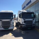 Entrega de 2 cabezas tractoras Scanias para Marruecos.