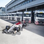 IVECO, proveedor oficial de camiones y furgonetas del equipo Alfa Romeo Racing de fórmula 1