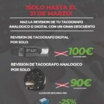 Grandes descuentos en revisiones de tacógrafos